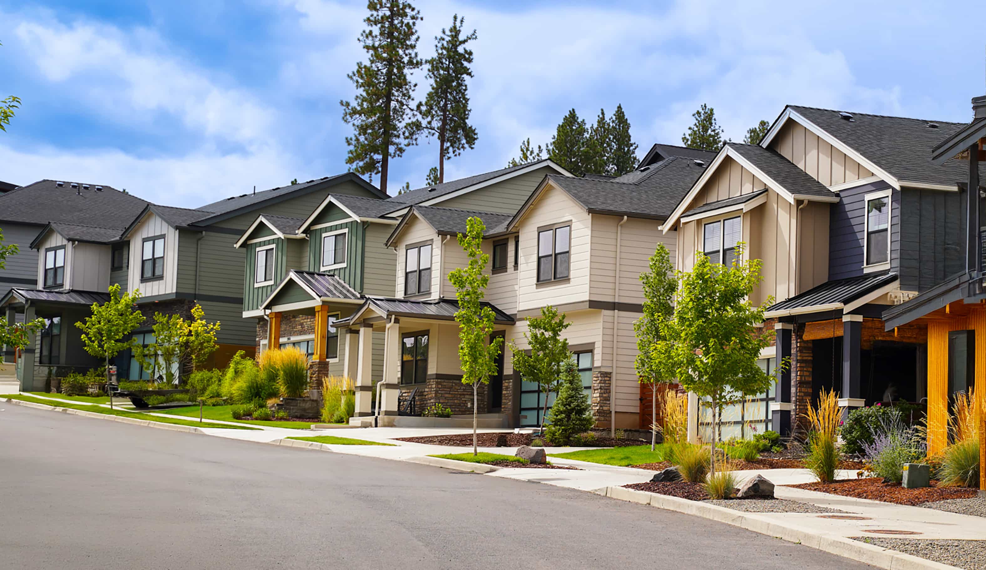A real estate agent showing a home to clients